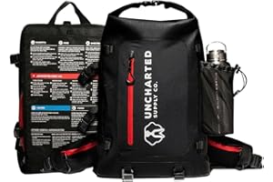 Uncharted Supply Co. The SEVENTY2 Pro 2-Person Survival System – 72 Hour Emergency Preparedness Kit with 60+ Tools for Home, Car, Camping, and Disaster Readiness – Durable Waterproof Go Bag