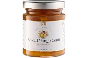 Gourmanity Spiced Mango Chutney, Moderately Hot and Spicy, Pair with Crackers and Cheese or in your Favorite Sauce, All Natural, Non-GMO, Product of Belgium, 6.35oz