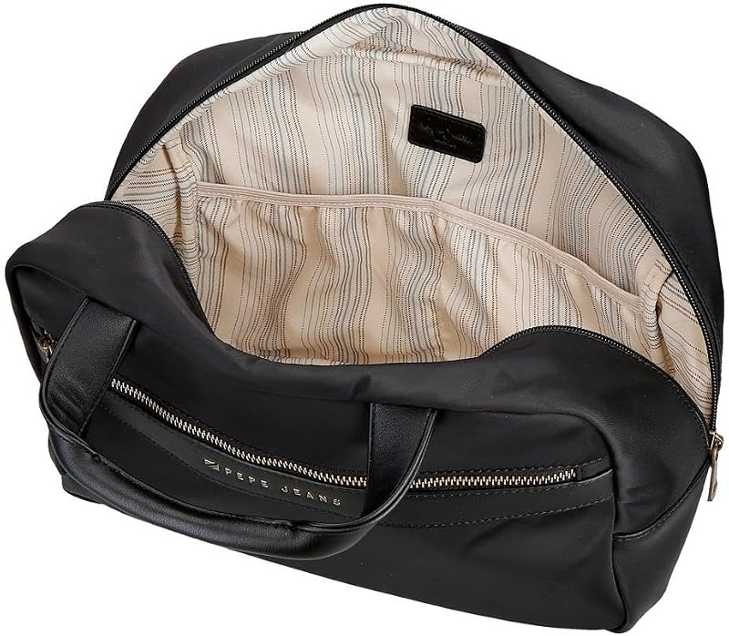 Morgan Trousse de Toilette Adaptable avec bandoulière Noire 31 x 21 x 15 cm Polyester et PU by Joumma Bags, Noir, Talla única, Trousse de Toilette Adaptable avec bandoulière