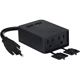 Wyze Plug Outdoor, Dual Outlets Energy Monitoring, IP64, 2.4GHz WiFi Smart Plug, Works with Alexa, Google Assistant, IFTTT, No Hub Required, Black