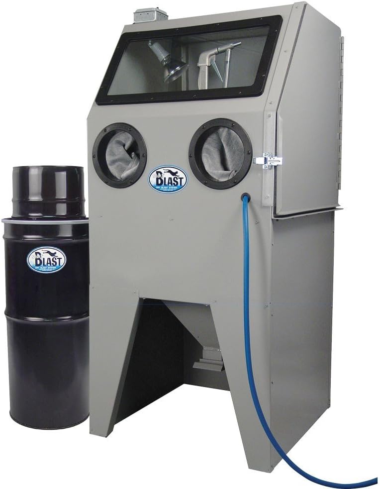 TP Tools USA 2828 Skat Blast Sandblast Sandblasting Cabinet with HEPA Vacuum, 28"W x 28"D x 28"H Work Area, Made in USA