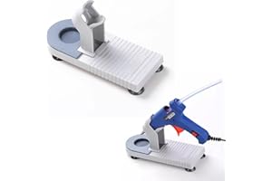 Glue Gun Stand,Heat Gun Holder,Hot Glue Gun Stand with Non-Stick Silicone Mat,Ideal for Floral Arts & Home DIY Repairs - Enha