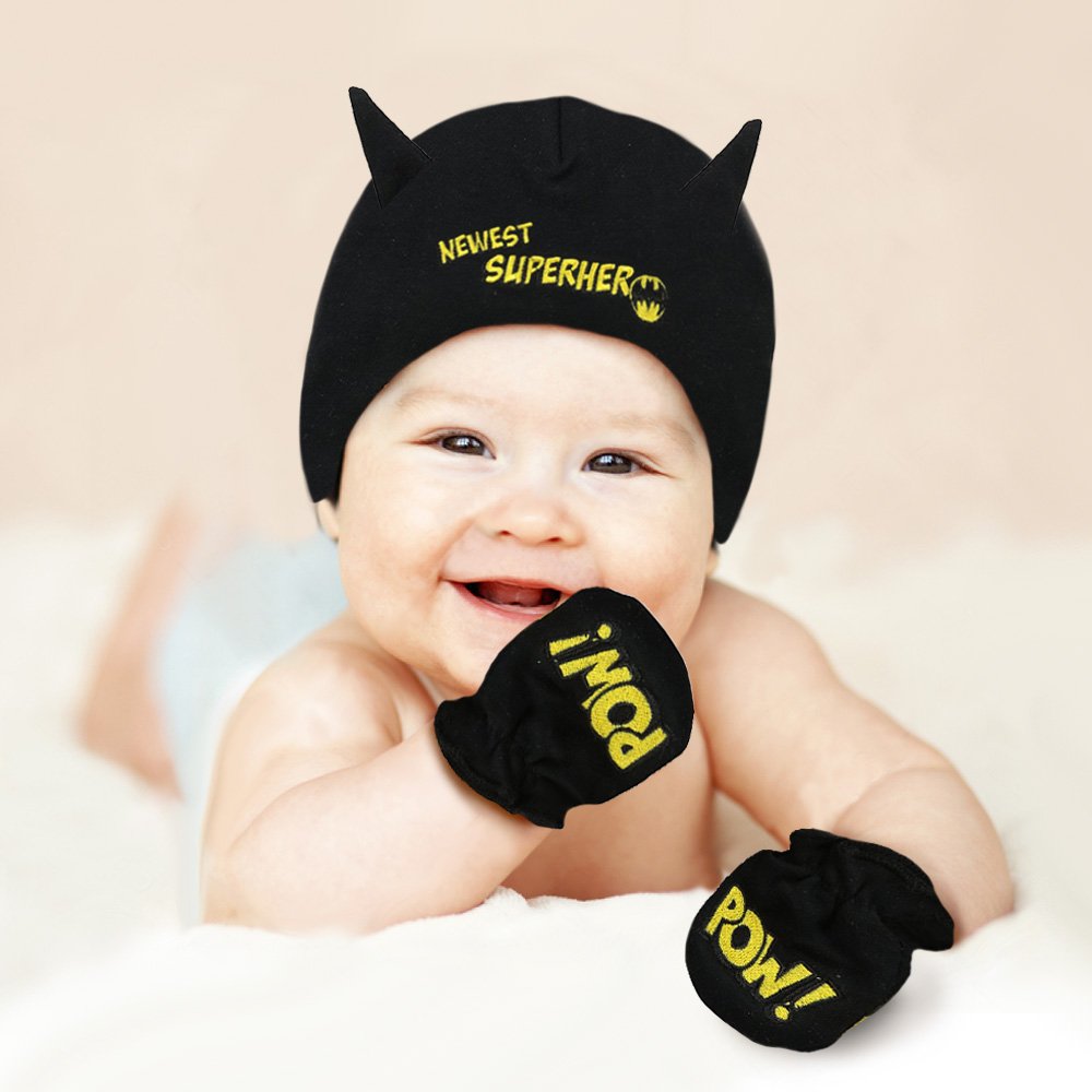 DC Comics Baby Boys Batman Take-Me-Home Set, black, 0-3 Months: Clothing