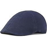 BOTVELA Newsboy Cap for Men Cotton Beret Ivy Irish Gatsby Driving Cabbie Hat
