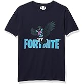 Fortnite Wings of Fortnight Boy's Premium Solid Crew Tee Navy Blue