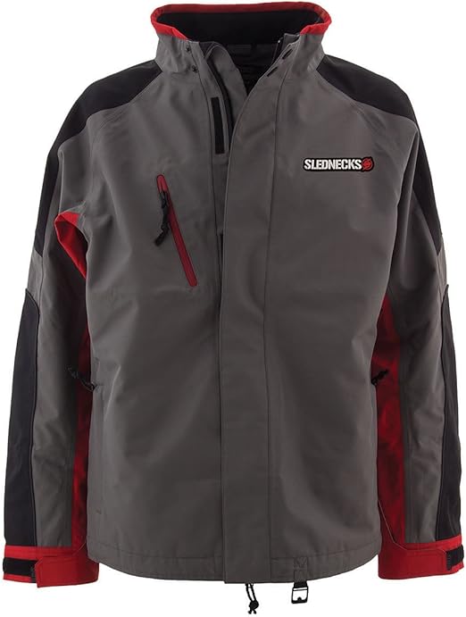 Slednecks Free Ride Mountain Shell Snowmobile Jacket (2XLarge) (Charcoal) Sports