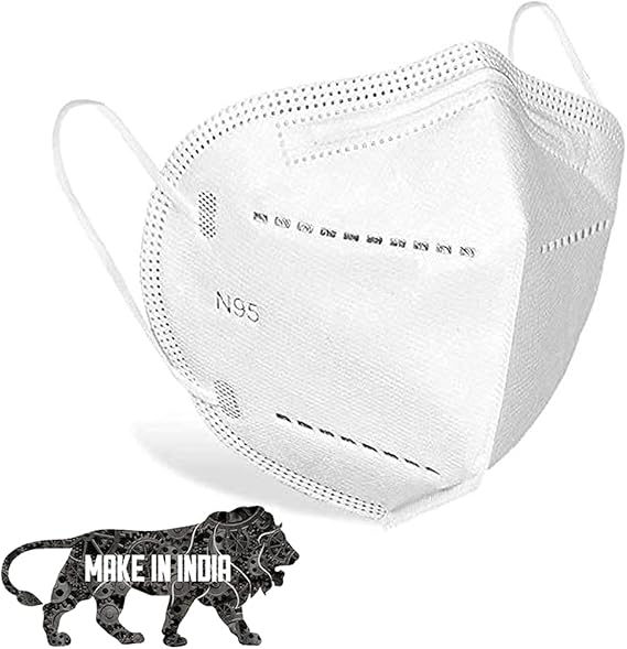 Amazures N95 Disposable Face Mask with Respirator for Men & Woman Regular Use Outdoor Travel