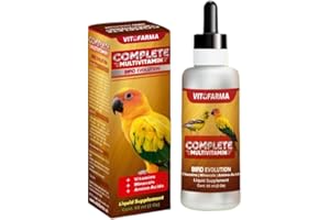 VITOFARMA Multi-Vitamin for Birds, High-Potency Vitamin & Mineral Supplement for Pet Birds 2.0 Ounce