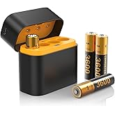 for Meta Quest 2/3/3S Controller Accessories Rechargeable Battery Pack with Charger, 4 Pack 1.5V 2400mAh Long-Lasting Battery