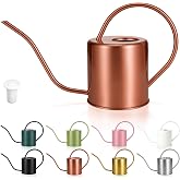 Plant Watering Can, 50 oz / 1500 ml Stainless Steel Metal - Modern Decorative with Long Spout for Indoor Potted Plants, Bonsai, Garden Flowers, Copper
