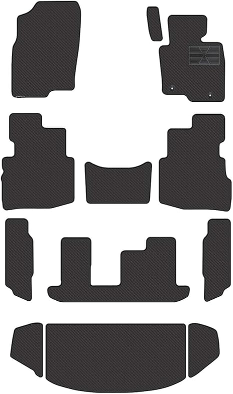 Amazon Hotfield マツダ 新型 Cx 8 Kg系 フロアマット トランクマット ラゲッジマット カーボンファイバー調 防水 7人乗り フロアマット 車 バイク