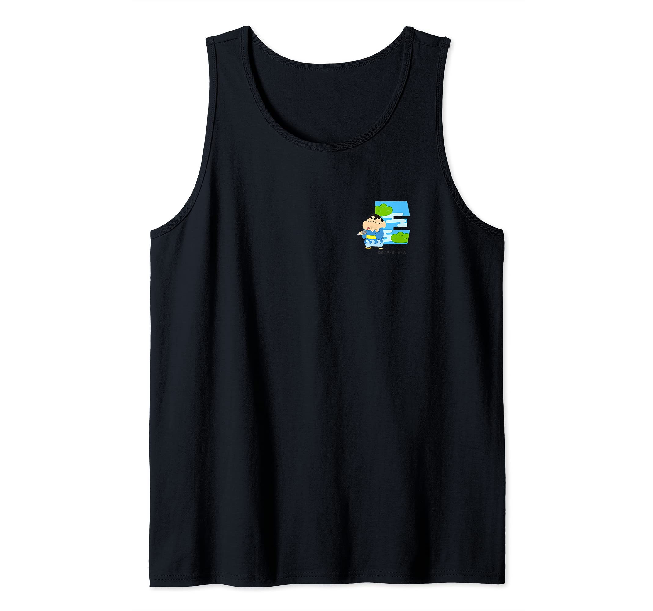 Crayon Shin-chan FUN! FUN! STUDY A to Z ”E” one point Tank Top