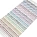 900 Pieces 3mm 4mm 5mm Multicolor Bling Rhinestone Sticker Sheet Gem Diamond Self Adhesive