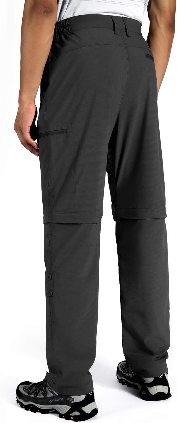 Wespornow Men's-Convertible-Hiking-Pants Quick Dry Lightweight Zip Off Breathable Cargo Pants for Outdoor, Fishing, Safari : Clothing