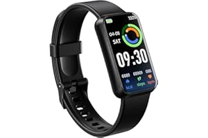 pixtlcoe Fitness Smart Trackers with 24/7 Health Monitoring,Heart Rate Sleep Blood Pressure Oxygen Monitor/Calorie Steps Counter Pedometer Activity Tracker/Smart Notifications for Men Women