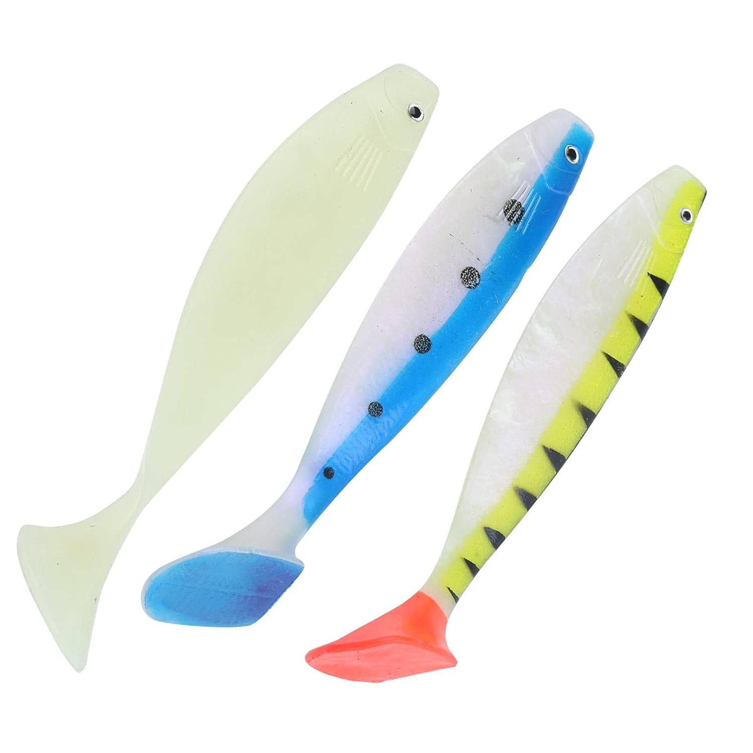 Paddle Tail Lure, Swimbait Luminous T‑Tail Bait Bite Resistant