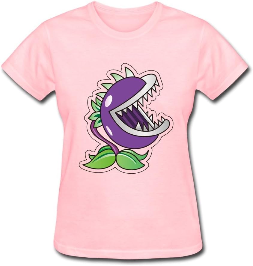Van Women's PopCap Games Plants Vs Zombies Chomper T Shirts Pink