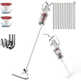 KEROMEE Stick Corded Handheld Vacuum Cleaner 26ft Cord Electric Broom for Pet Hair Hardwood Floor Cat Litter Cleaning