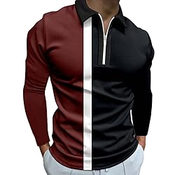WalGRHFR Male Casual Autumn Striped Splice Printed
