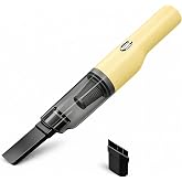 Mini Plus Handheld Vacuum Cordless, Rechargeable Car &amp; Desk Cleaner, Yellow | Lightweight Design, USB-C Power, Washable Filter, Crevice &amp; Brush Tools for Crumbs, Pet Hair, Sofas and Keyboards