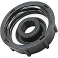 Rierdge IBC Tank Adapter Water Tote Tank Adapter 60mm Coarse Thread Outlet 3/4 Inch, 275 330 Gn IBC Tote Tank Food Grade Drain Adapter
