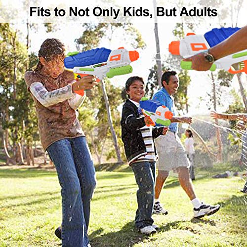 Browill [2 Packs Premuim Water Guns Blaster, Big High Capacity(36oz) Long Range(35ft.) Super Soaker Squirt Guns Pistol Toys for Kids Adults for Swimming Pool Beach Outdoor Famliy Games