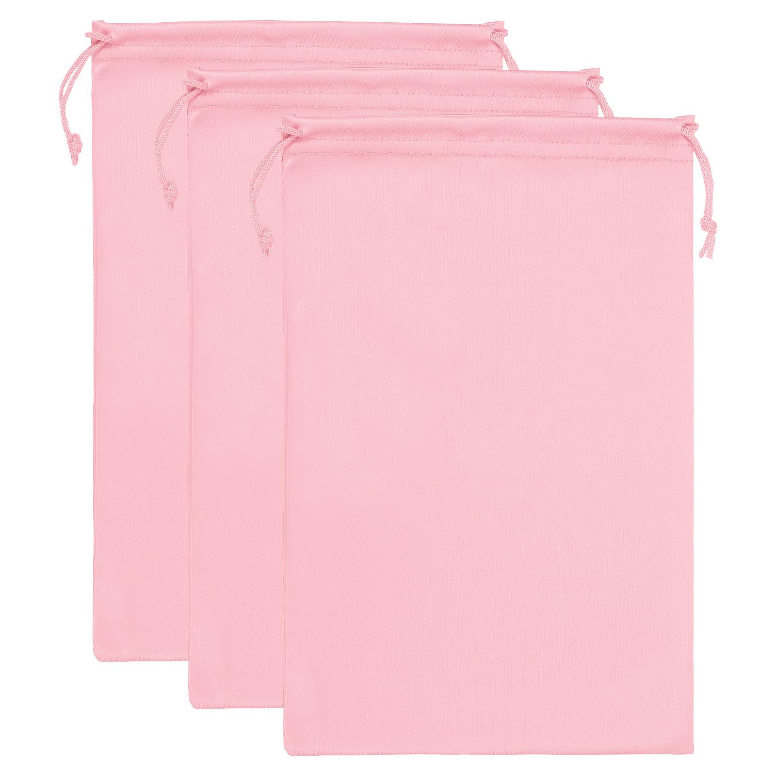 PATIKIL Ski Goggle Bag, 3 Pack Soft Microfiber Snow Goggles Protective Storage Case Sleeve Drawstring Pouch for Camera Lenses, Sunglasses, Eyeglasses, Pink