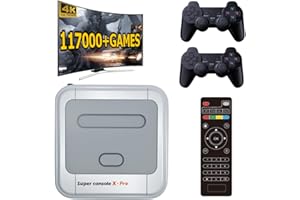 Kinhank Retro Game Console 256GB, Super Console X PRO Built in 117,000+ Games Video Game Console for 4K TV Support HDMI Outpu