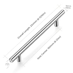 Ravinte Cabinet Handles 20 Pack 6-1/4 Inch Cabinet