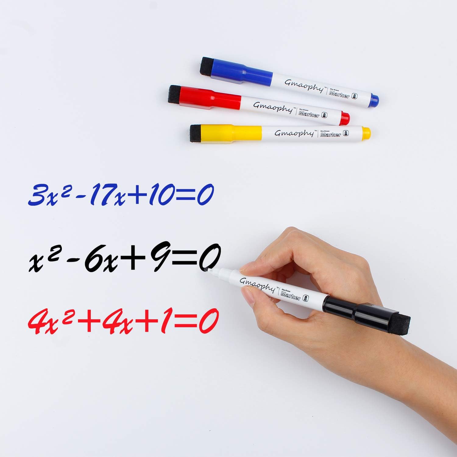 Magnetic Dry Erase Markers - 14 Pcs 7 Color Whiteboard Markers with Eraser Cap, Low Odor Dry Erase Markers for Glass/Whiteboard/Porcelain/Plastic/School/Office : Office Products