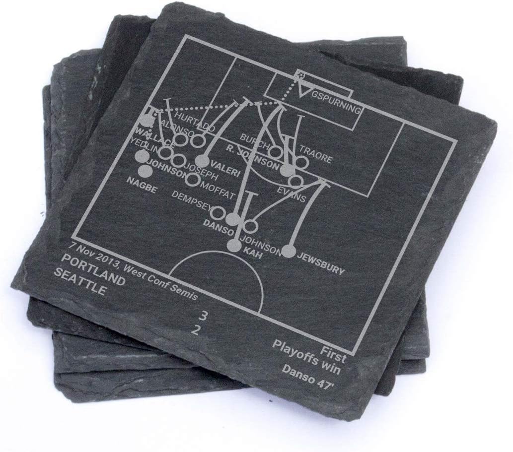 Greatest Portland Timbers Plays: Slate Coasters (Set of 4)