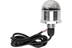 Aramox 12V Blue 9LED Marine Led Lights for Boat Underwater, Drain Light 1200lm 1/2in NPT Thread Underwater Lamp Tidal Wake Un