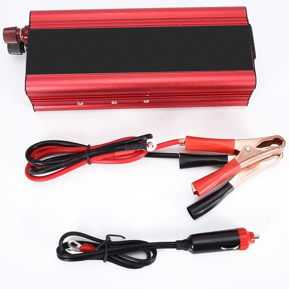 Reminnbor Car Power Inverter 2000W Universal 12V 24V Car Solar Power Inverter Converter 12V to 220V