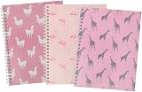 Summit A5 Notebook Wirebound Ruled 160 Pages Animal Print Pack of 3 view 1