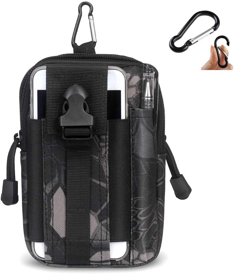 Molle Pouch, Compact EDC Utility Sports Belt Waist Bag Outdoor Multi-Purpose Molle Pouches for Cellphone Waist Pack Gadget for Camping Hiking Backpack
