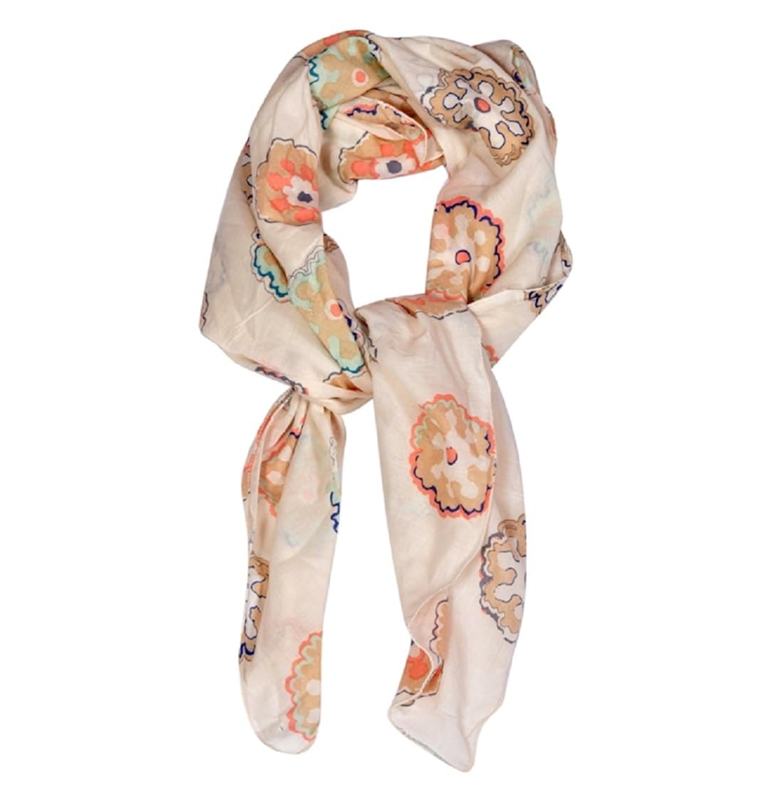 contrast living girls' cotton scarf (clsf131, multicolour)