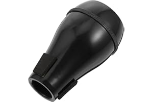 Jiayouy Trombone Straight Mute Tenor Trombon Mute Lightweight Plastic Practice Silencer Black