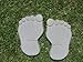 Footprints Bare Feet 11 Inch Plastic Craft Molds use with Concrete or Cement for Making Stepping Stones 1280