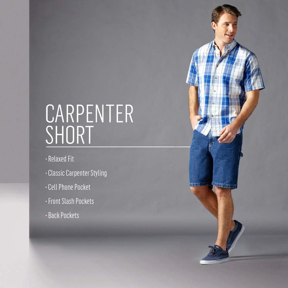 wrangler khaki carpenter shorts