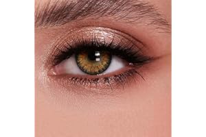 TREAYES Colored Contact Storage Organizer Case with Set honey