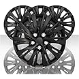 Auto Reflections Set of 4 15" 10 Split Spoke Wheel Covers - Gloss Black