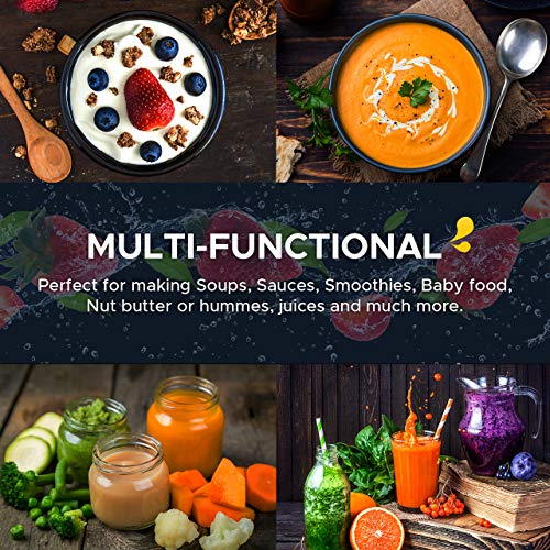 IKICH 53oz Vacuum Blender & 25oz Smoothie Cup, Professional Blender Ice