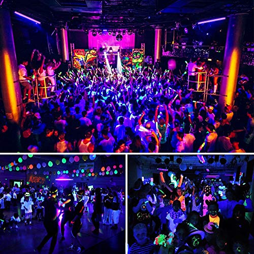UV LED Black Light, LaluceNatz 10W/24' Portable Blacklight Fixtures for Authentication Currency Stain Detector and UV Poster UV Art Glow in The Party Supplies (Black Light Bulbs)