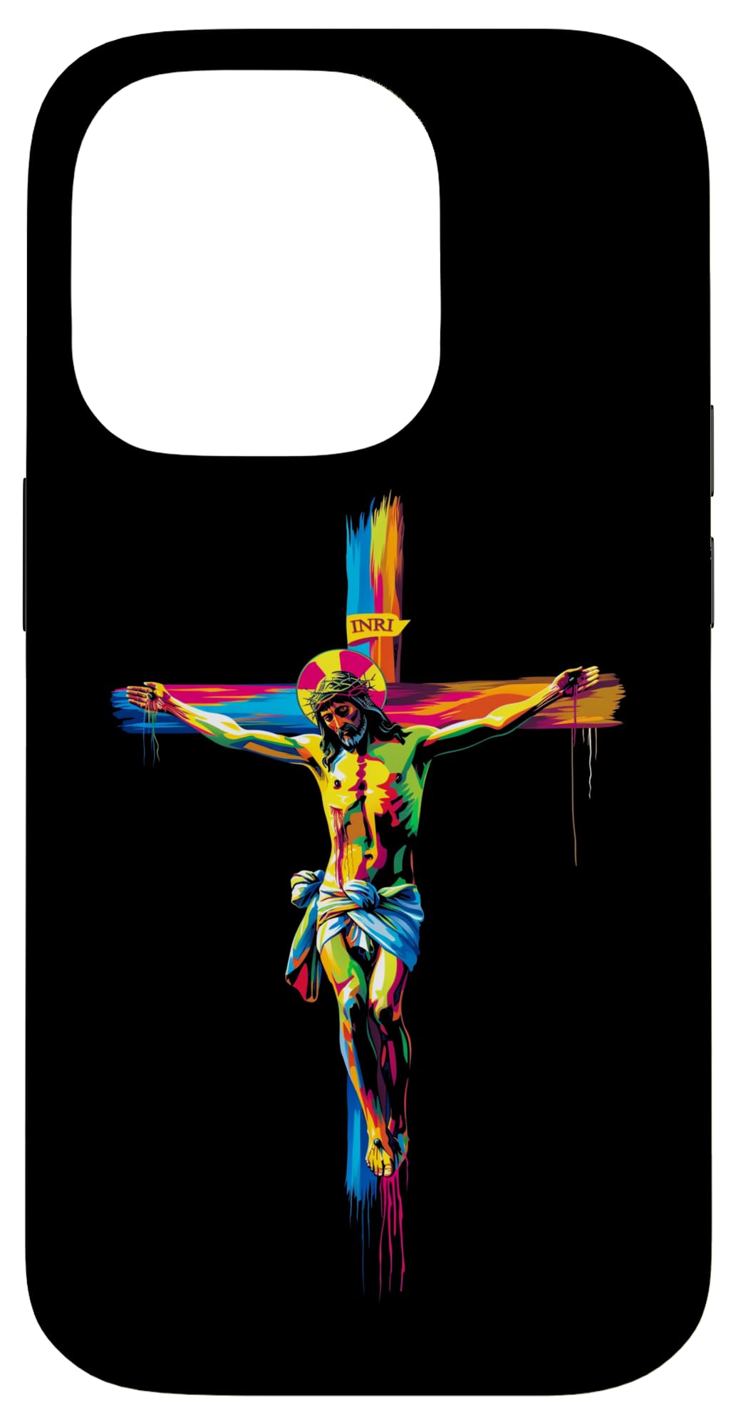 Jesus Cross Christian Popart Case for iPhone 14 Pro