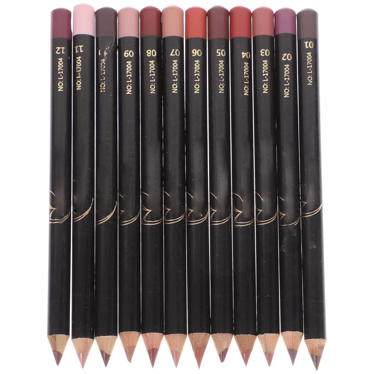 minkissy 12pcs Pack Lip Liner Set Matte Nude 12 Colors Lip Liner 2 in 1 Waterproof Lip Pen Line Makeup Lip Liners Lip Pencil Liner for Women Ladies Girls Miss