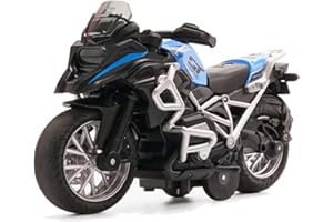 Gilumza Pull Back Motorcycle Toys with Music Lighting, Motorcycles Toy for Boys Kids Christmas Birthday Age 3 4 5 6 7 8 Year Old (Blue)