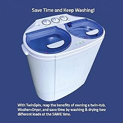Garatic Portable Compact Mini Twin Tub Washing