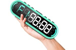 FORCEFREE+ Forcefree Portable Gym Timer,Gym Timer Clock for Home,Interval Timer for Workout with LED Digital Display,Ultimate Countdown/Up Clock for Boxing HIIT Tabata Yoga ect