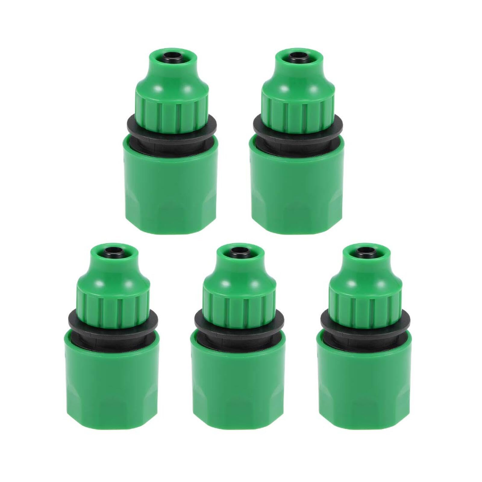 Quick Connector Hose Pipe Adapter Fitting 8mm Inner Diameter Hose Tubing for Garden Irrigation System 5pcs