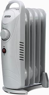 Status 5 Fin Oil Filled Radiator 500W Portable Heater with Adjustable Thermostat
